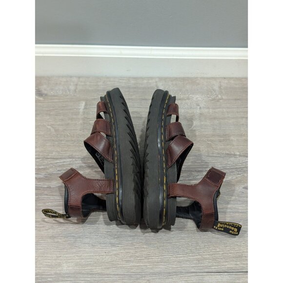 Dr Doc Martens Vegan Blaire Sandals Womens 5 EU 36 Brown Chunky Bouncing Sole - Picture 6 of 16